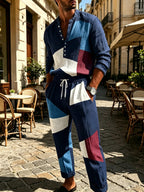 Men's V-Neck Button Shirt and Drawstring Pants Set product image 2
