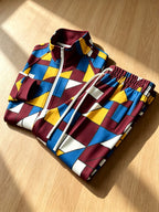 Men's Stand Collar Zip-Up Jacket and Pants Set product image 6