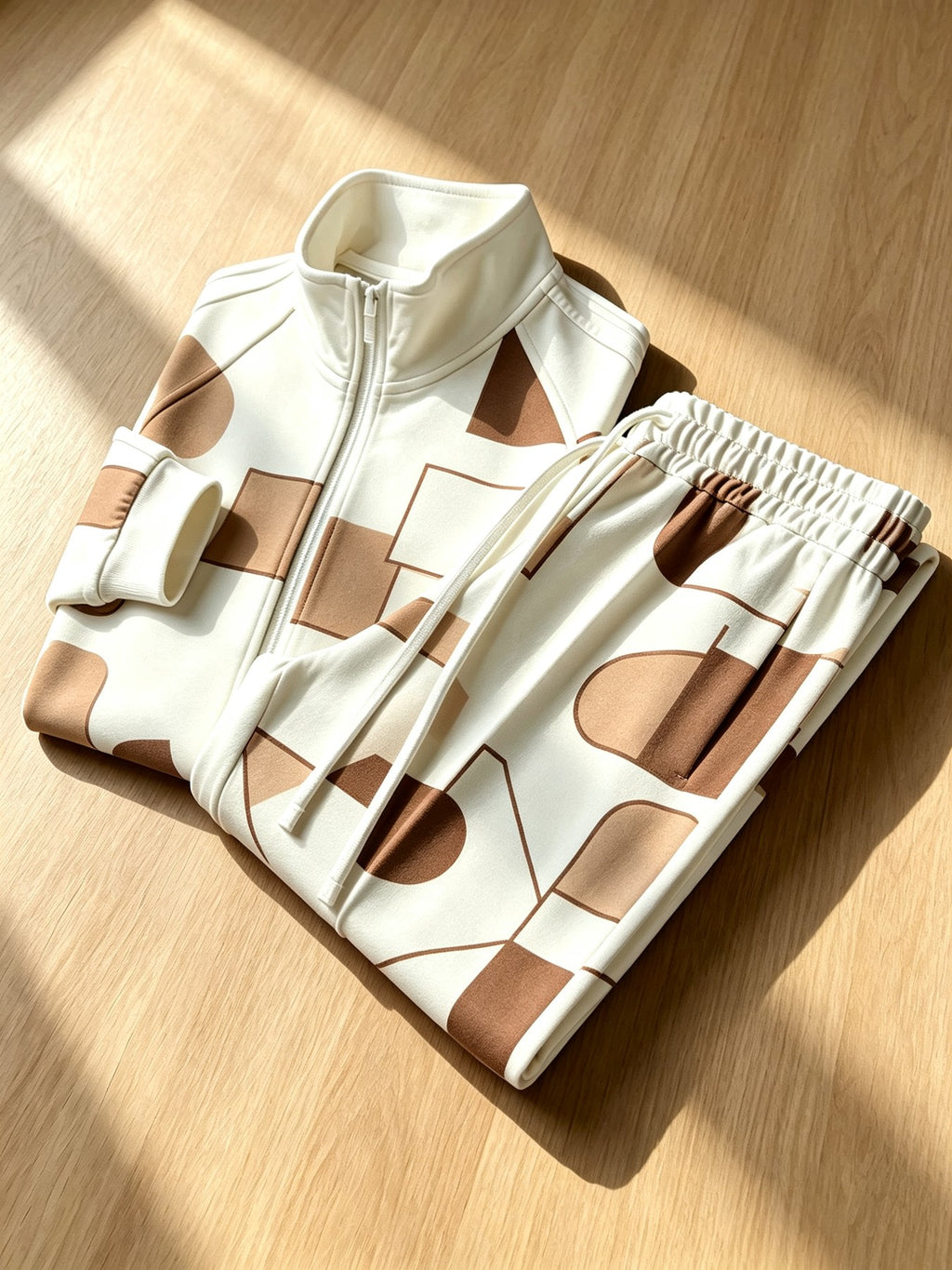 Men's Stand Collar Zip-Up Jacket and Pants Set product image 13