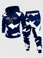 Milano Geometric Men's Hoodie & Jogger Set