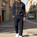 Men's Half-Zip Polo Top and Pants Set product image 1