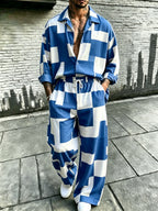 Men's Resort Print Long Sleeve Shirt and Pants Set product image 9