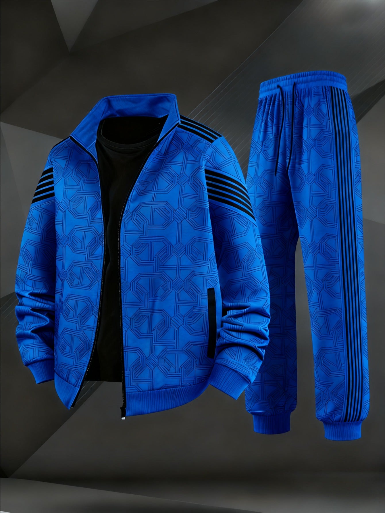 Men's Striped Long Sleeve Sportswear Set product image 1