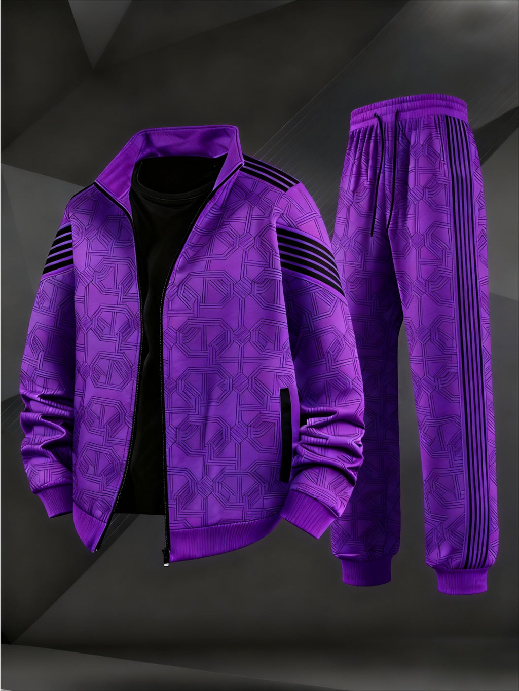 Men's Striped Long Sleeve Sportswear Set product image 7