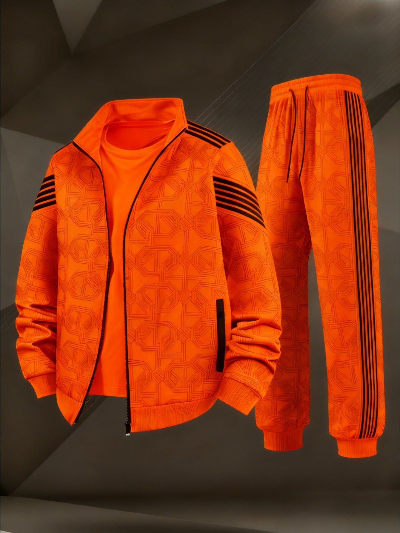 Men's Striped Long Sleeve Sportswear Set product image 5