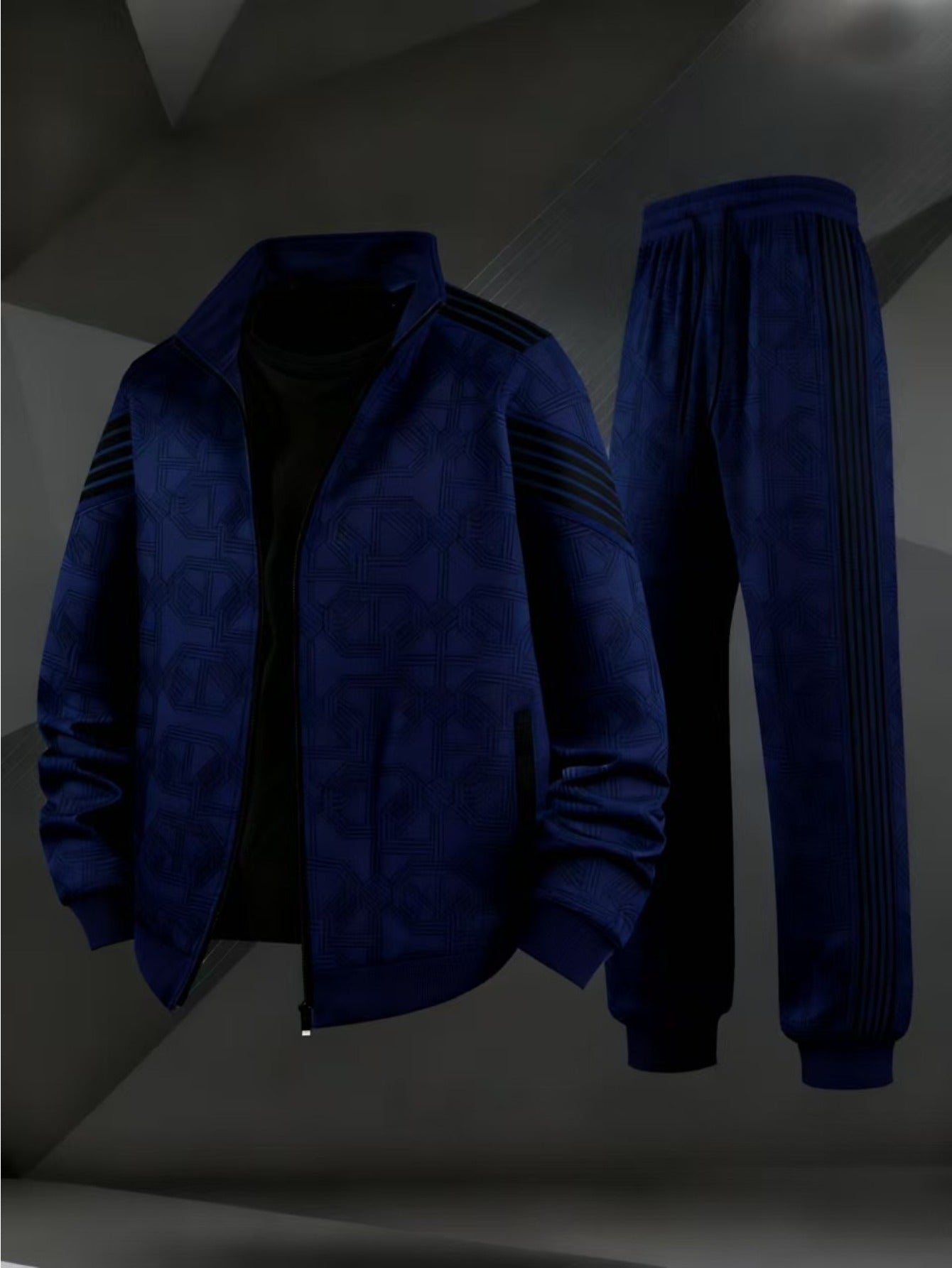 Men's Striped Long Sleeve Sportswear Set product image 11