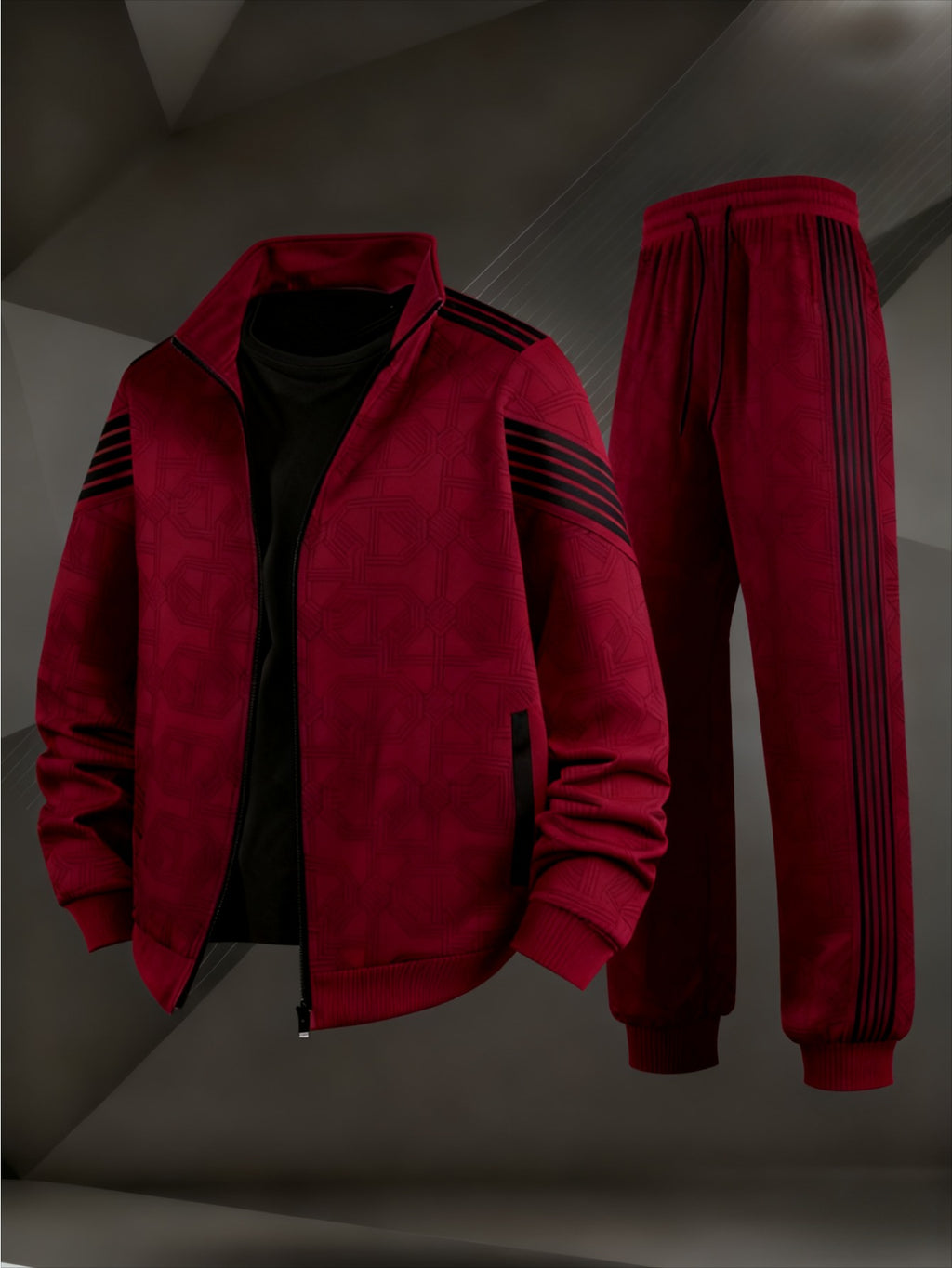 Men's Striped Long Sleeve Sportswear Set product image 9