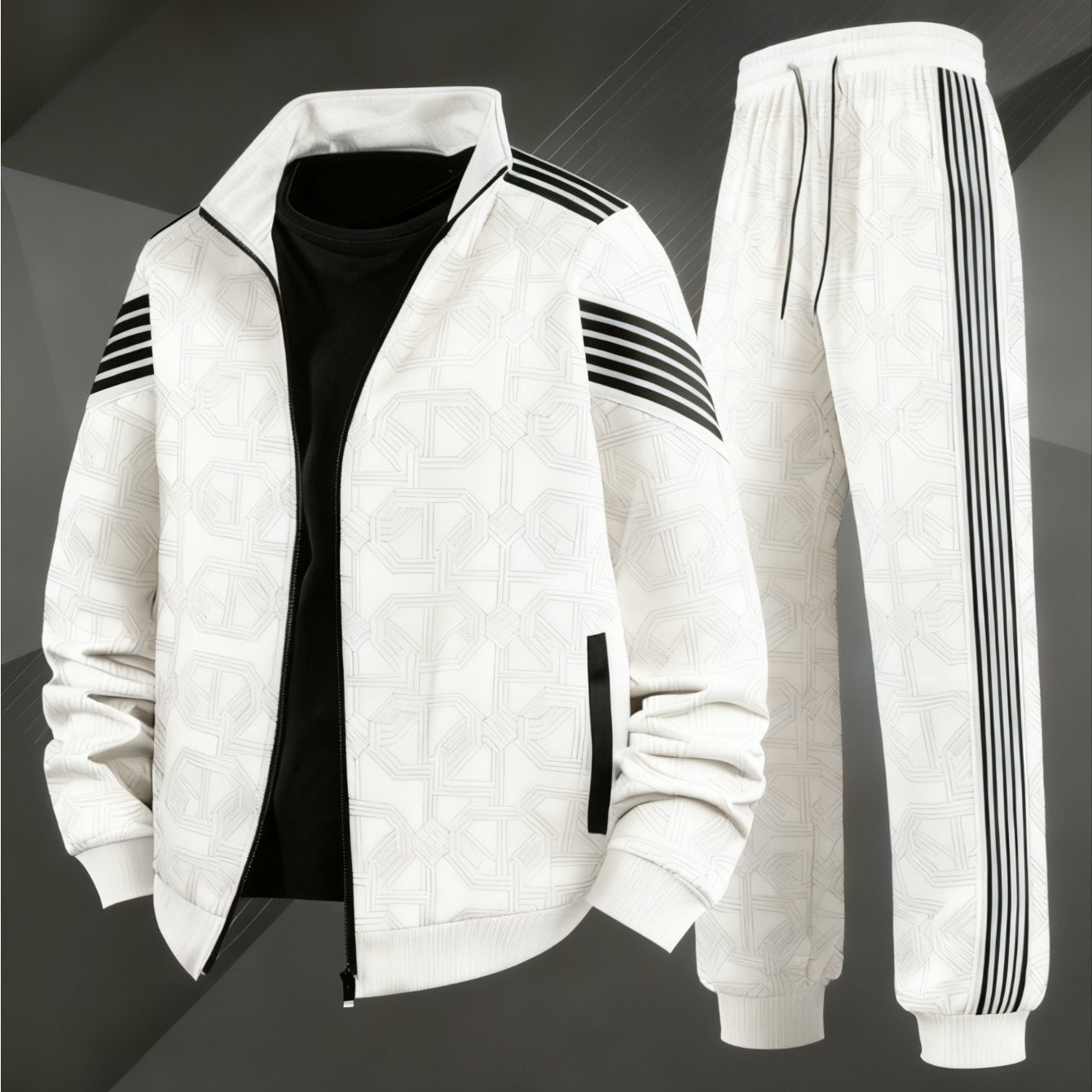 Men's Striped Long Sleeve Sportswear Set product image 10