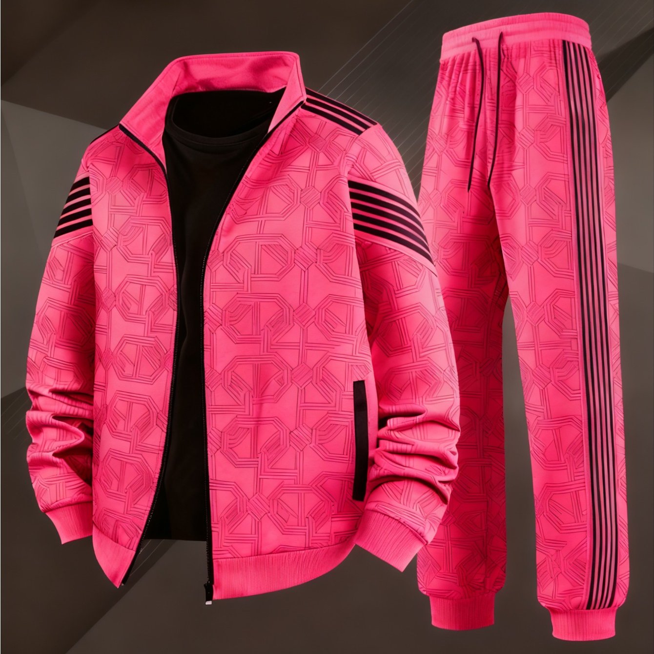 Men's Striped Long Sleeve Sportswear Set product image 8