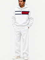 Men's Colorblock Half-Zip Hoodie & Pants Set