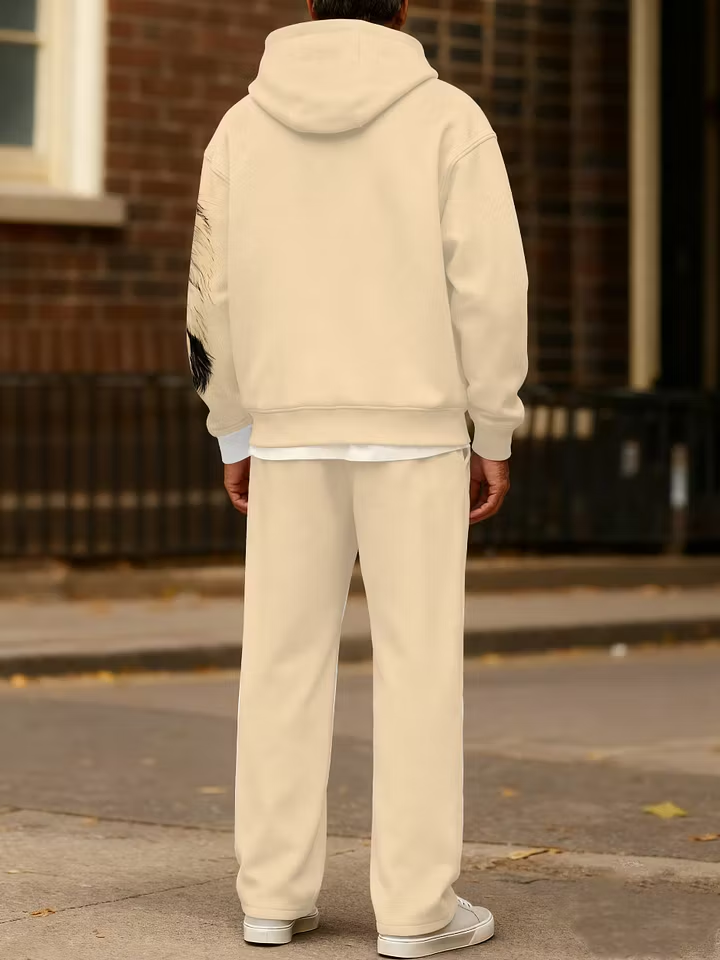Men's Colorblock Half-Zip Hoodie & Pants Set