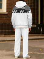 Men's Colorblock Half-Zip Hoodie & Pants Set
