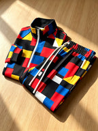 Men's Stand Collar Zip-Up Jacket and Pants Set product image 3